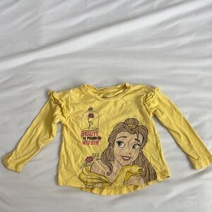 Disney Beauty and the Beast Yellow Kids Shirt